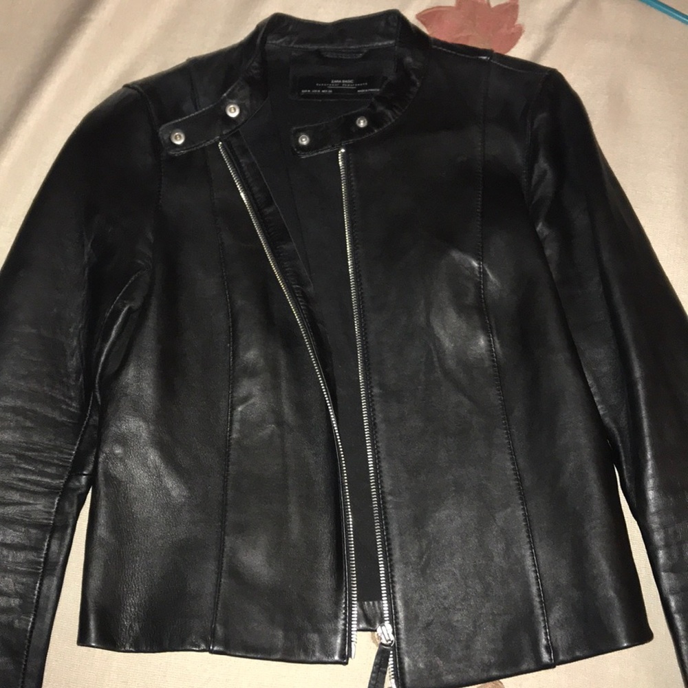 Zara leather jacket